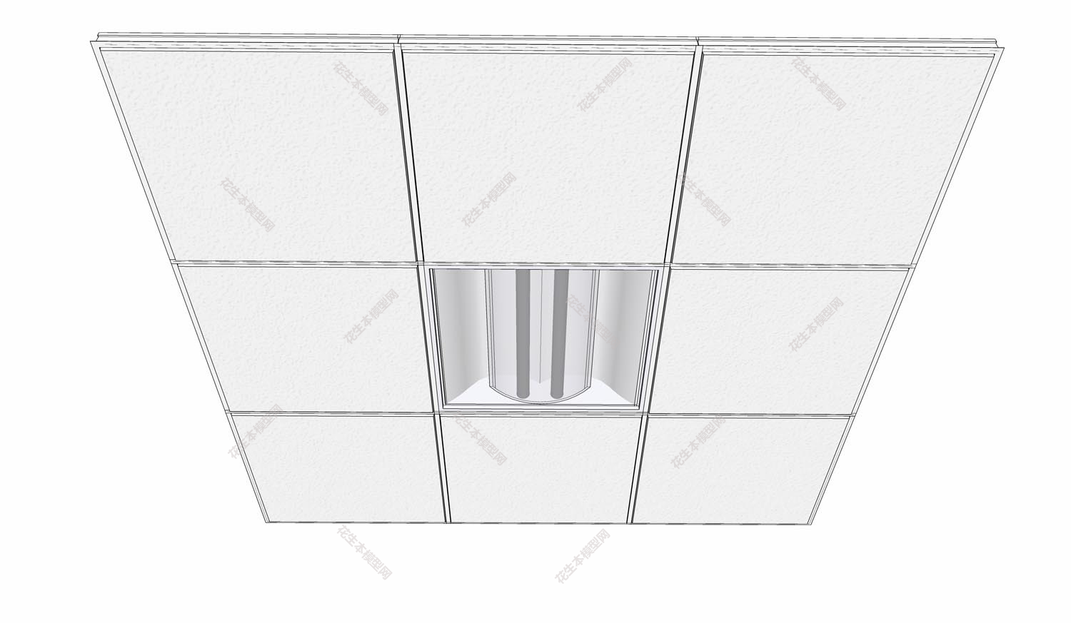 现代天花板su模型「免费下载」(1).jpg(1)