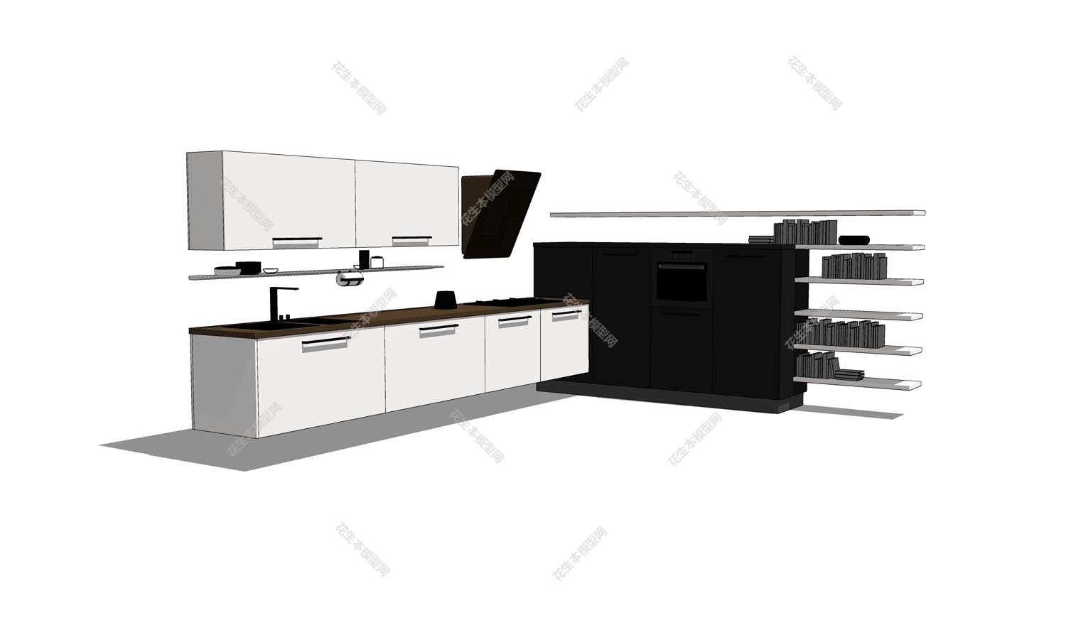 后现代整体橱柜隔断组合su模型「免费下载」(18).jpg(1)