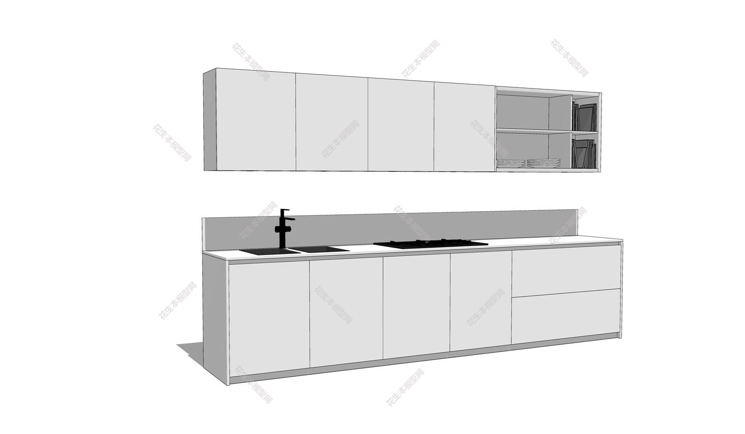 现代简约整体橱柜su模型「免费下载」(12).jpg(1)