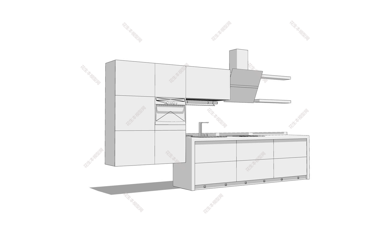 后现代简约整体橱柜灶台su模型「免费下载」(13).jpg(1)