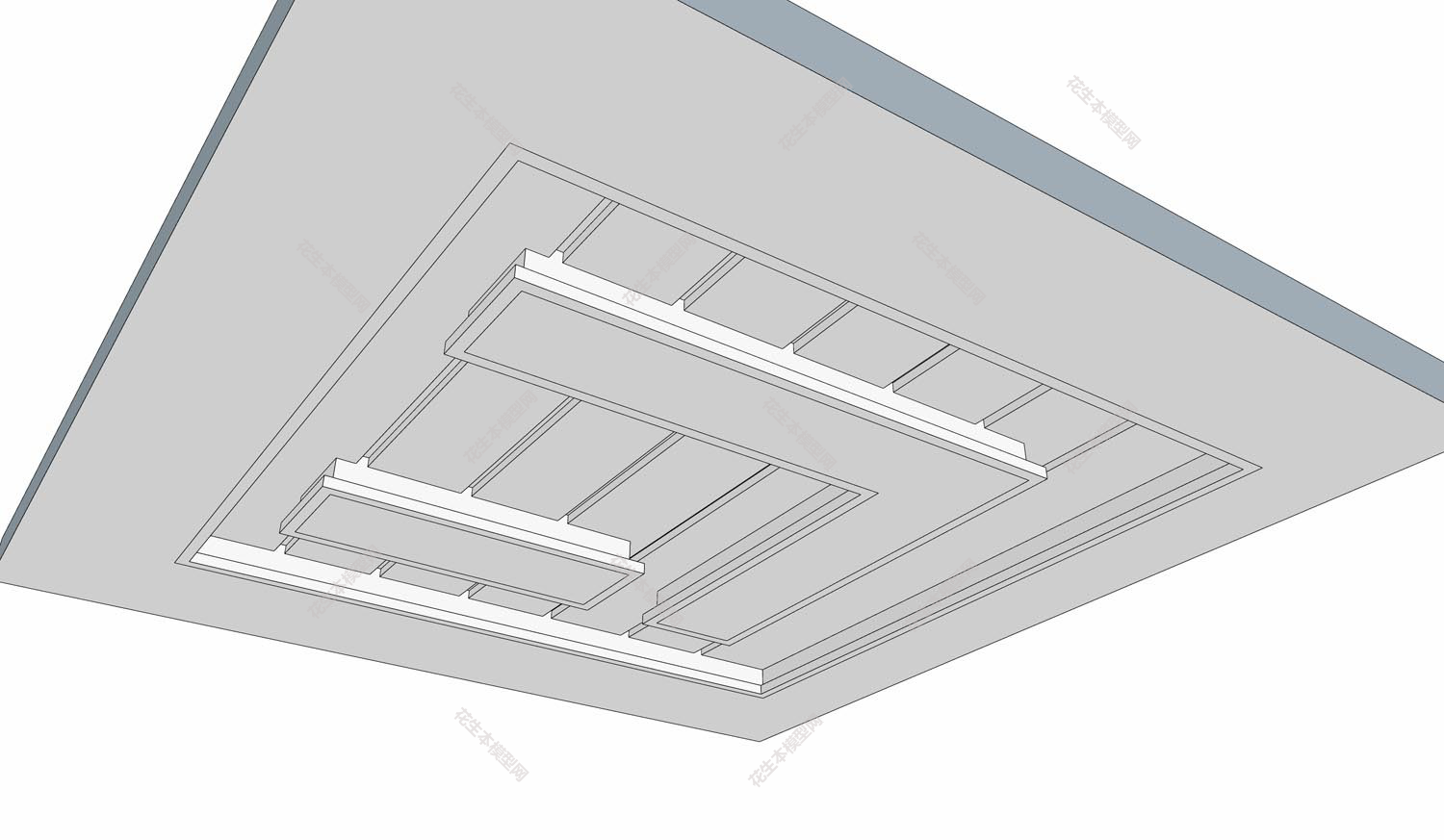 后现代格栅天花吊顶su模型「免费下载」(37).jpg(1)