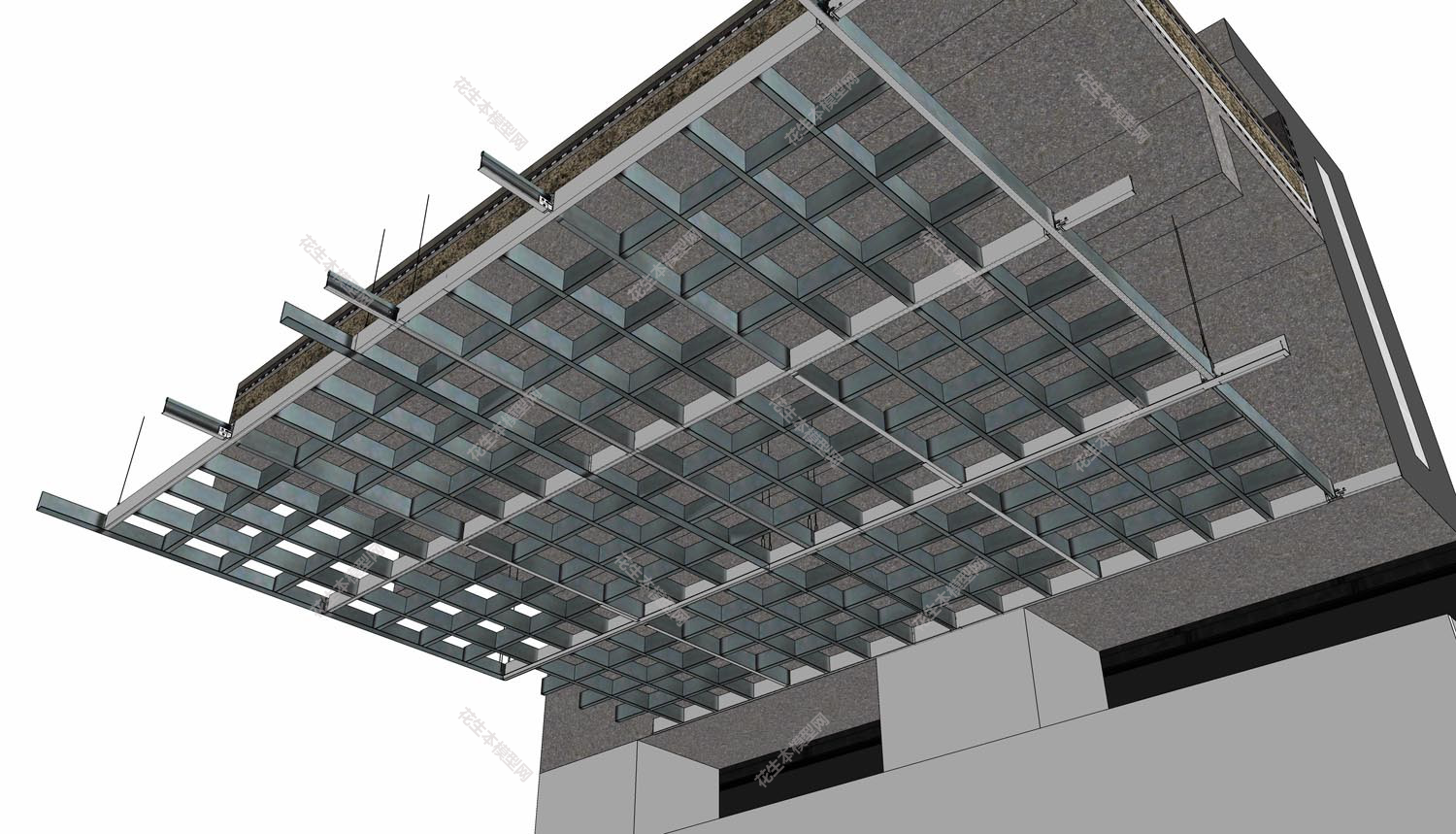 新中式格栅天花吊顶su模型「免费下载」(12).jpg(1)