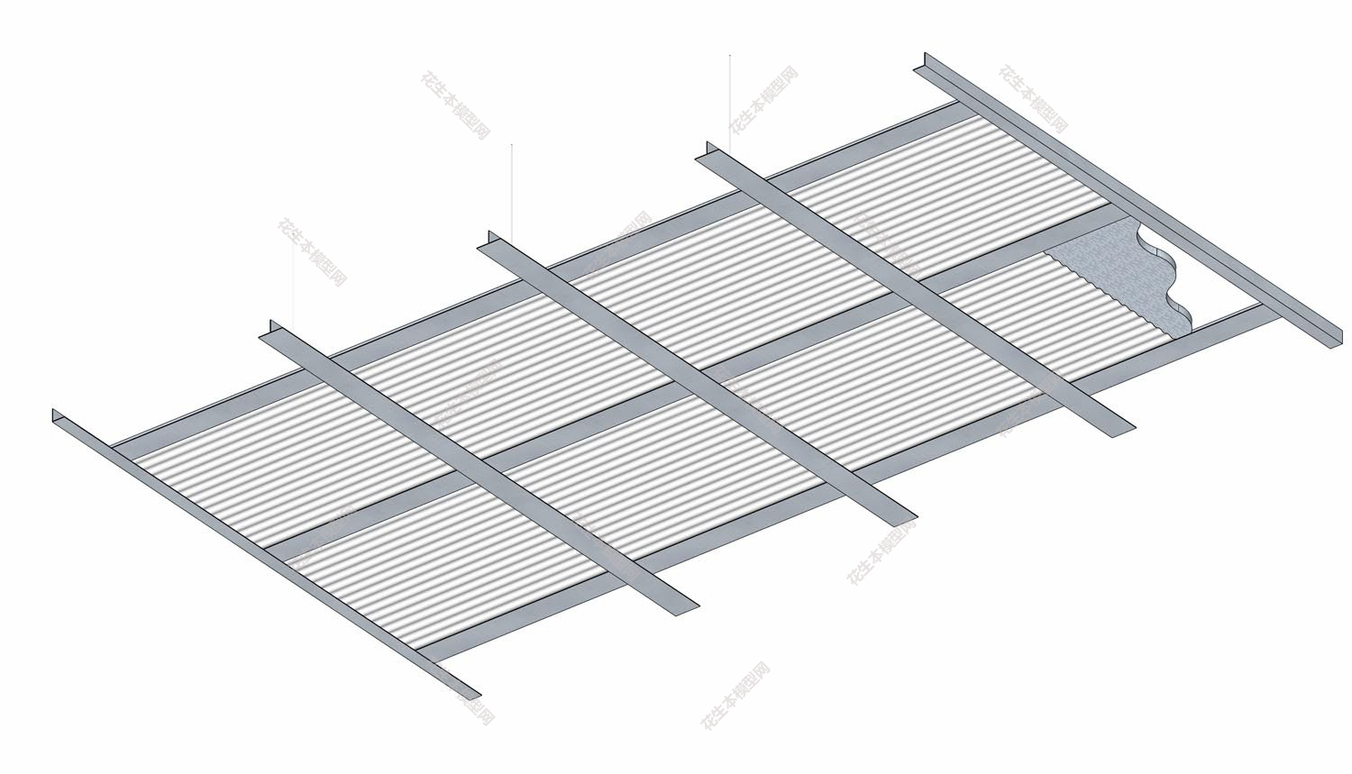 现代格栅天花吊顶su模型「免费下载」(51).jpg(1)