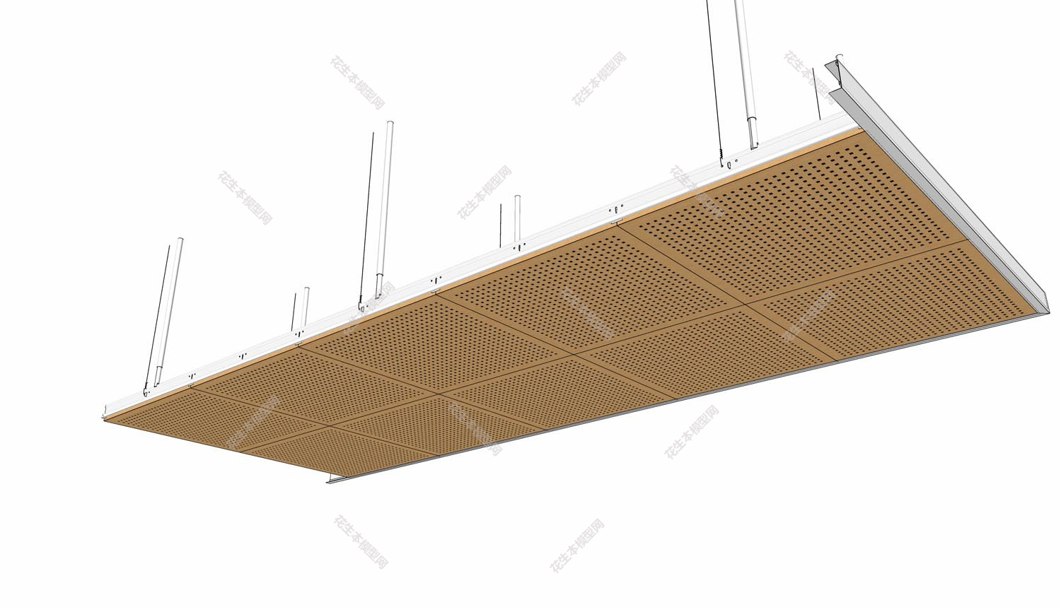 美式格栅天花吊顶su模型「免费下载」(45).jpg(1)