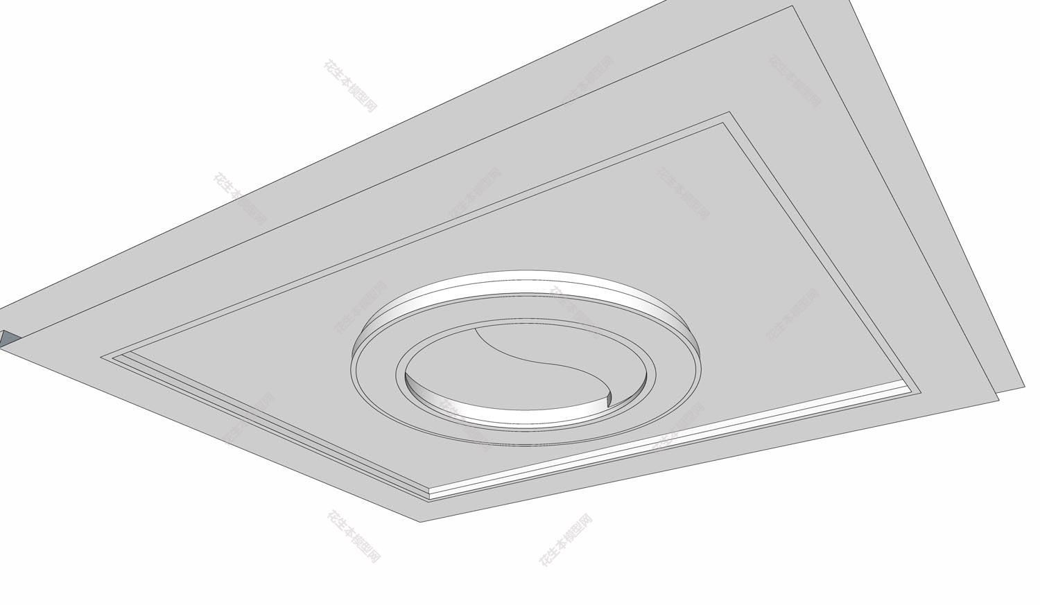 后现代格栅天花吊顶su模型「免费下载」(47).jpg(1)