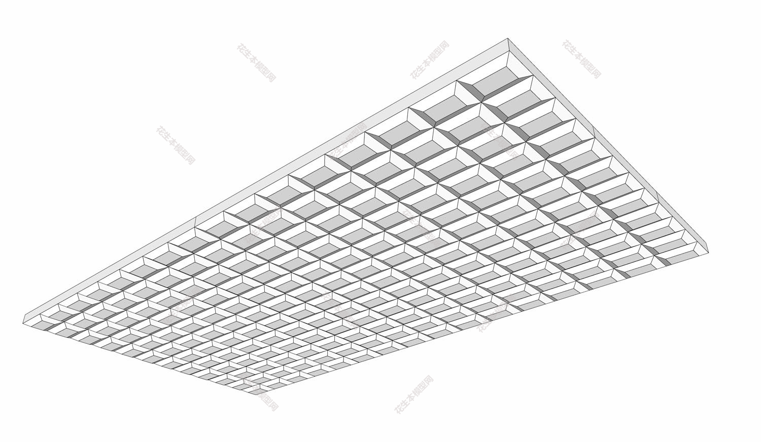 现代格栅天花吊顶su模型「免费下载」(60).jpg(1)