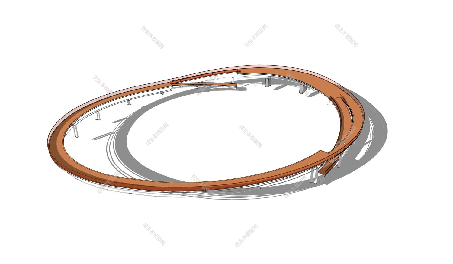 现代大型圆环构件su模型「免费下载」大型圆环构筑物.jpg(1)