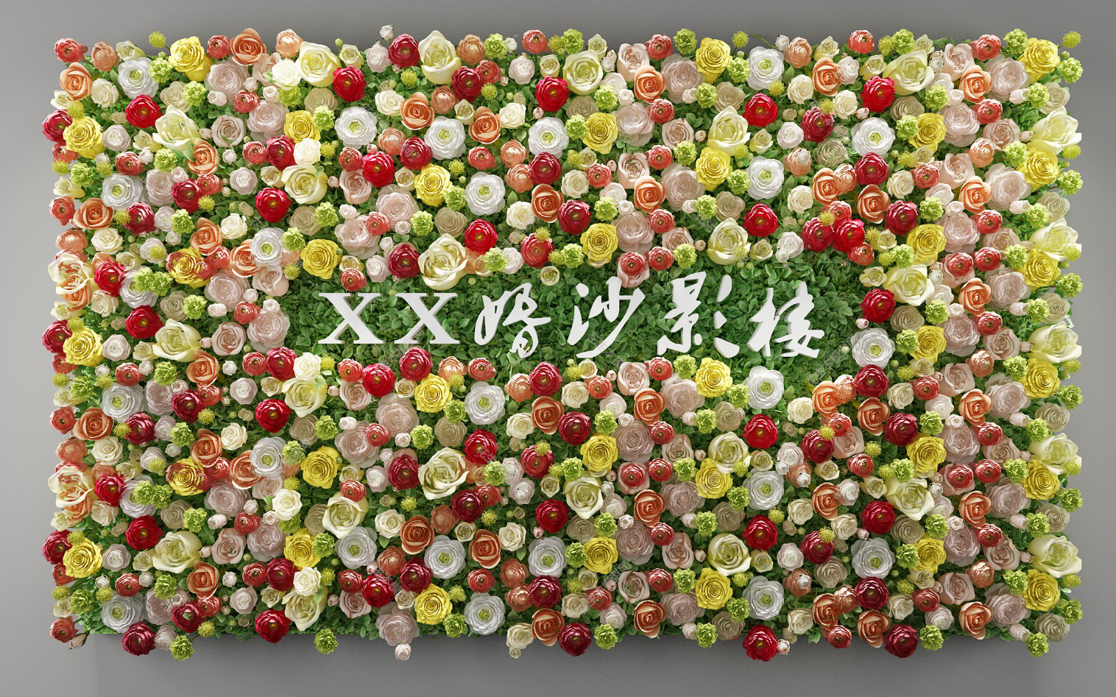 绿植背景墙鲜花背景花墙3d模型下载12.jpg(1)