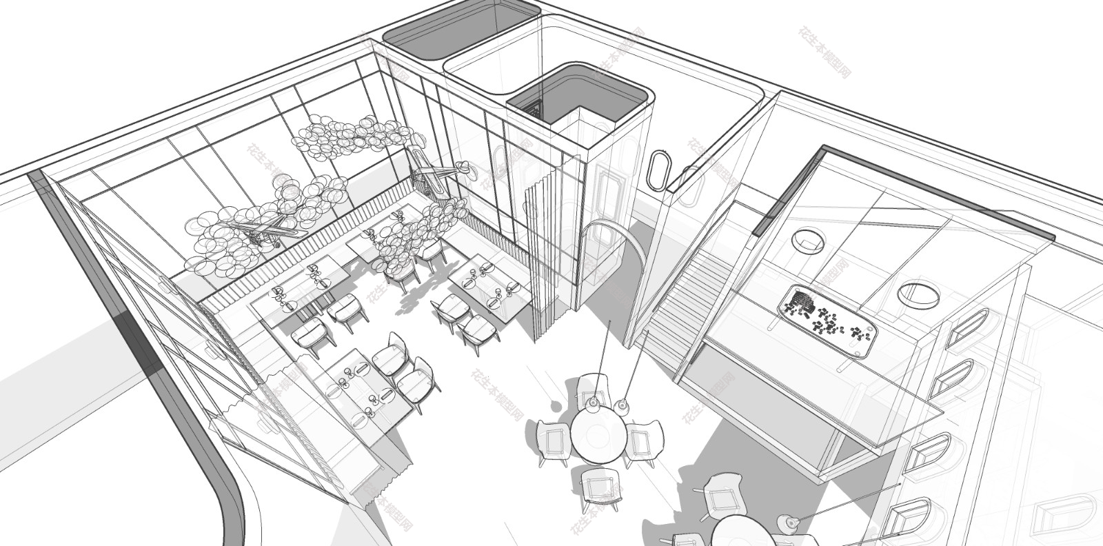 北欧自助餐厅cad平面图su模型下载扬州BINGO亲子餐厅平面图 (4).jpg(5)