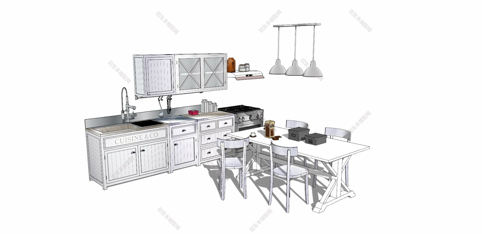 北欧厨房su草图模型下载组合家具 (9).JPG(1)