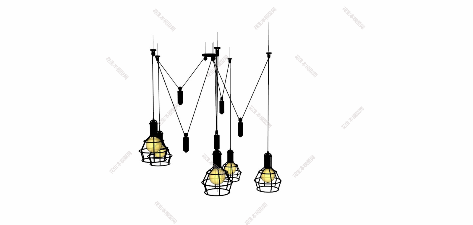 北欧吊灯su草图模型下载灯具 (19).JPG(1)