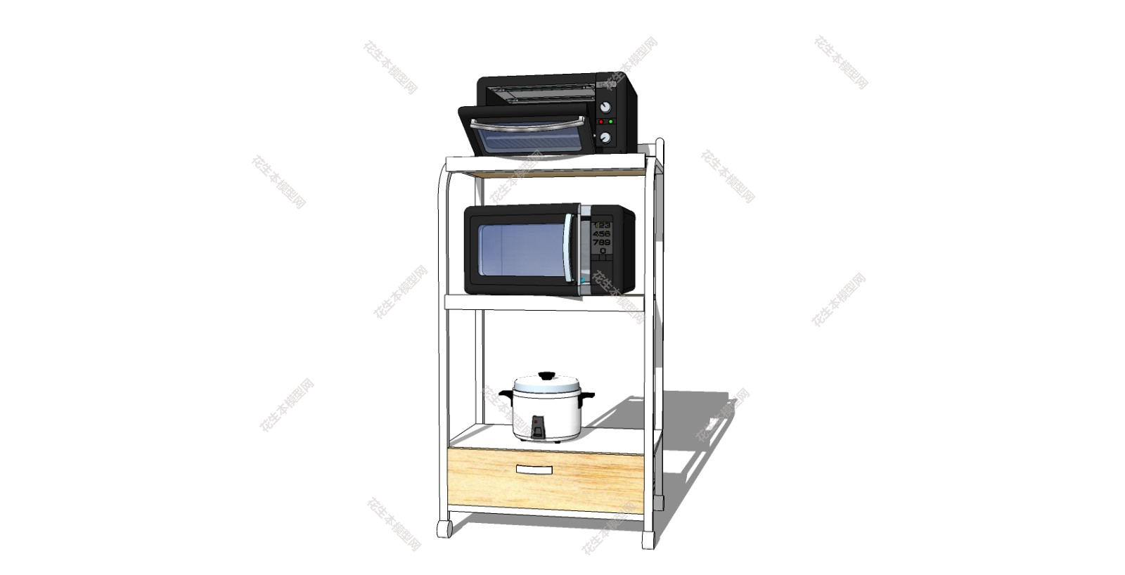 现代家用电器su草图模型下载家用电器  (1).jpg(1)