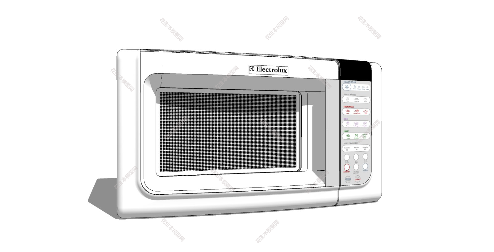 北欧微波炉su草图模型下载微波炉 (4).jpg(1)