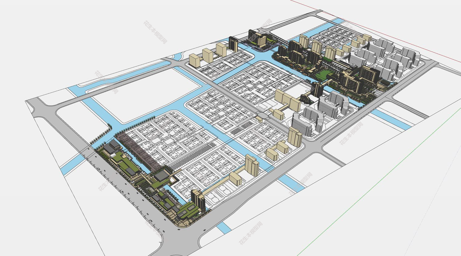 现代小区规划su免费模型下载00000000000.jpg(1)