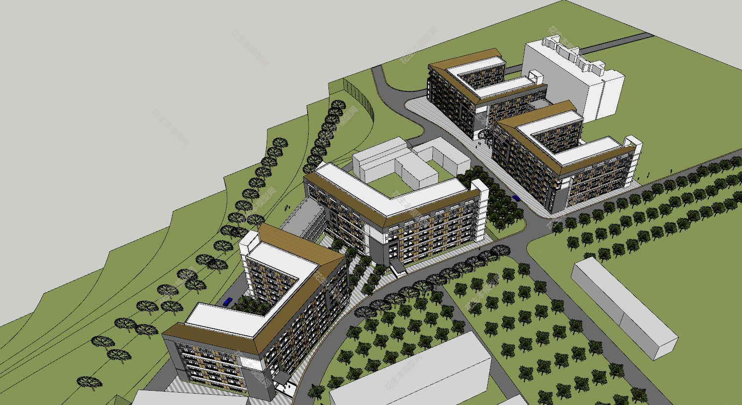 现代工业区规划su模型下载新建文件-1.jpg(1)