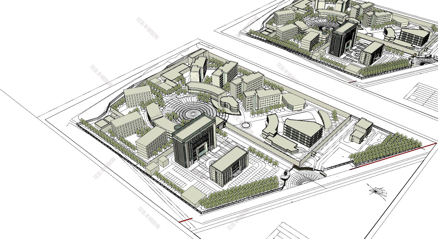 现代建筑规划su模型下载新建文件-1.jpg(1)