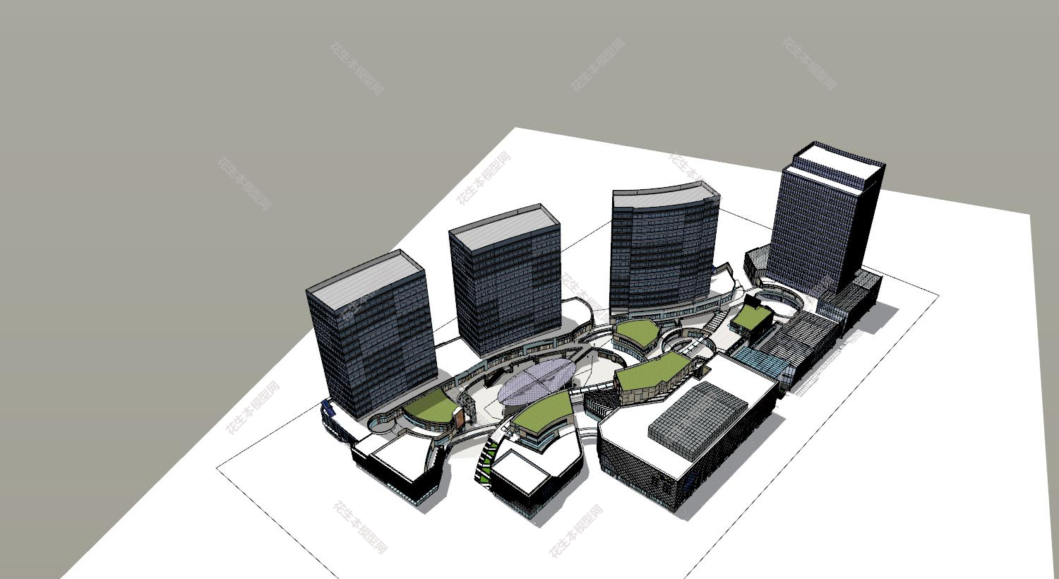 现代建筑规划su模型下载新建文件-1.jpg(1)