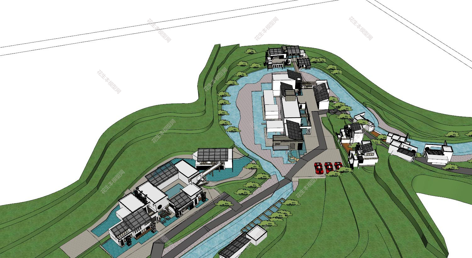 新中式小区规划su模型下载新建文件-1.jpg(1)