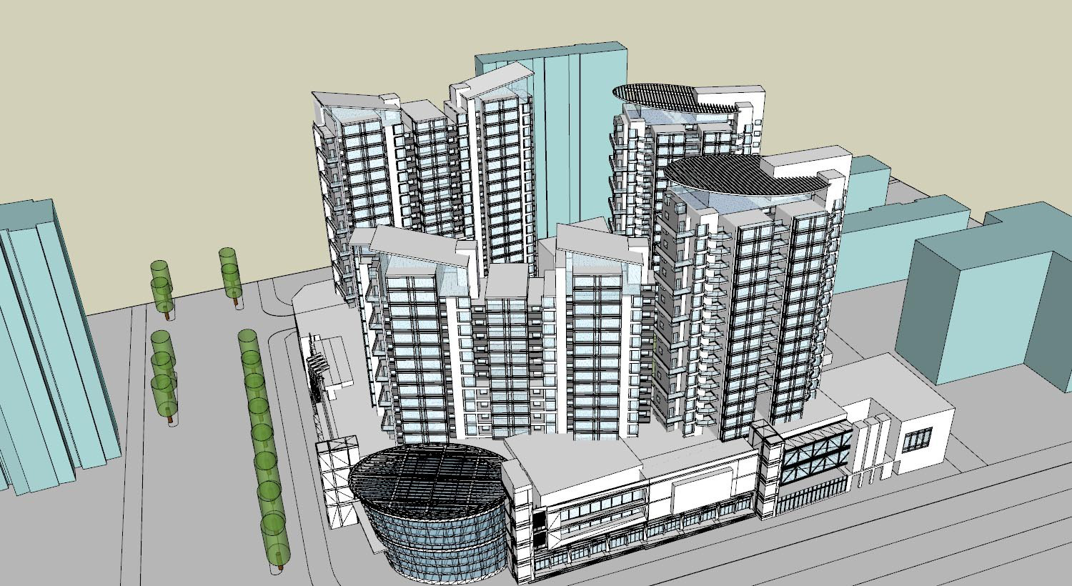 欧式高层办公楼su模型下载新建文件-1.jpg(1)